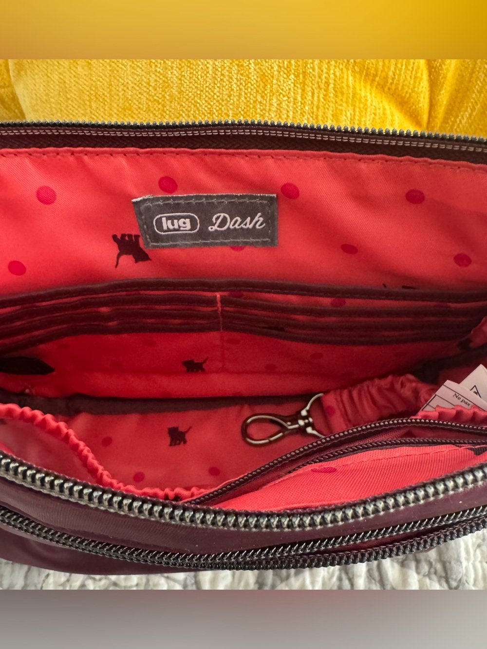 LUG “Dash” Classic Crossbody in PLUM. NWOT Two Months old - used once. - Picture 4 of 7